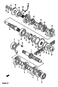TS250 Трансмиссия