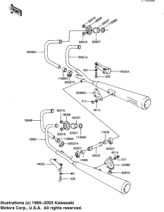KZ1100 Глушитель