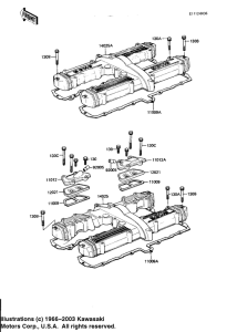 KZ1100 Крышка головки цилиндров