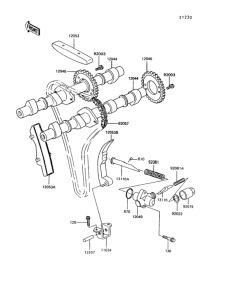 Z550 Распред вал