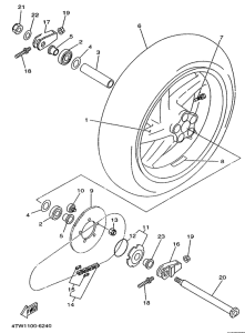 TZ250 Переднее колесо