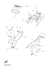 BT1100 Боковые обтекатели