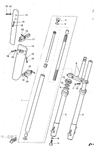 DT50R Передняя вилка