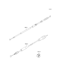 KX125 Тросы управления