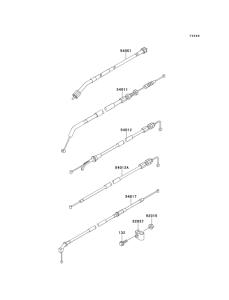 EX250 Тросы управления