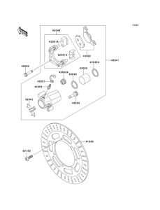 VN800 Передний тормоз