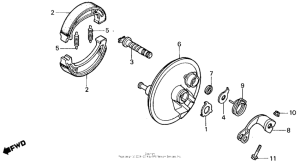 TR200 Передний тормоз