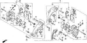 GL1500I Передний суппорт