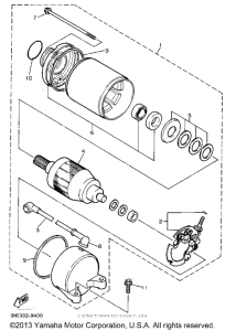 YZF600RGC Стартер