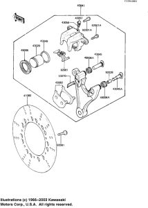 KZ1100 Передний суппорт