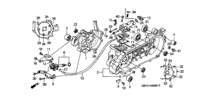 SH50 Crankcase / oil pump