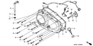  Крышка картера правая
