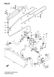 GSF1250S Радиатор hose