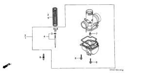CR80R Карбюратор опционально kit