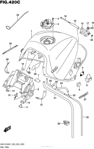GSX-S1000 (ABS) Fuel Tank (Gsx-S1000Al7 E28)