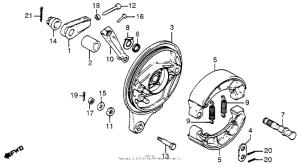 CB750 Задний тормоз