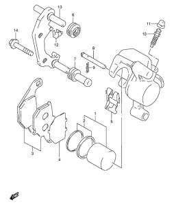 RM80 Передний суппорт