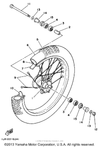 YZ80U Переднее колесо