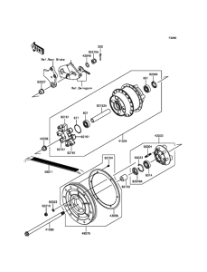 VN900 Задняя ступица колеса