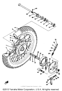 DT250A Переднее колесо