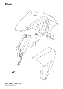 GSX1300BK Переднее крыло