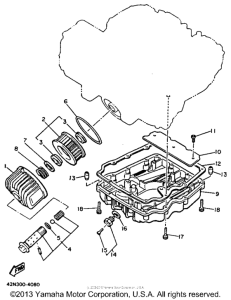 XJ700XN Маслянный фильтр