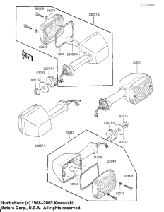 KZ700 Поворотники