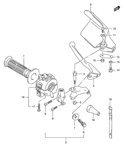 TS125 Рычаг сцепления