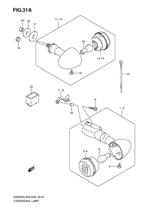 VZ800 Поворотники