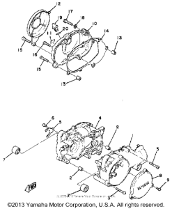 QT50G Картер двигателя