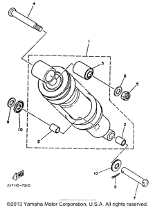 TW200UC Амортизаторы задние