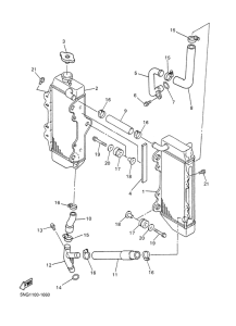WR400F Radiator. hose