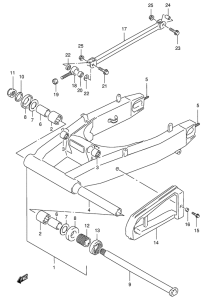 GSX-R400 Маятник задний