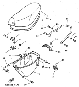YW100 Сиденье