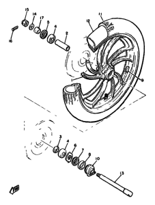 XJ650 Переднее колесо