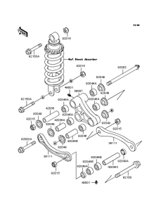 ZX400 Задняя подвеска