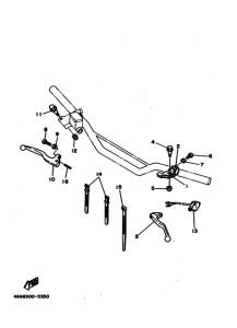 TY250Z Interruptor  manillar&palanc