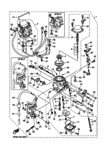 XVS1100 XVS11R Carburetor assy