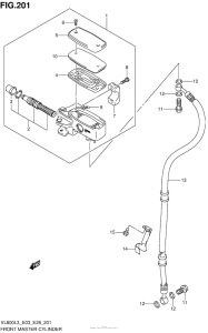VL800 Главный тормозной цилиндр