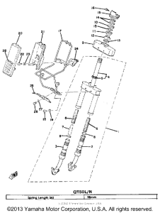 QT50N Передняя вилка