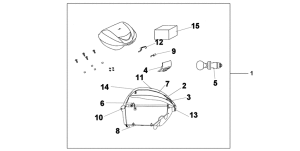 SH300 Top box 35 l quasar silver