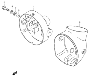 K125 Фара головного света