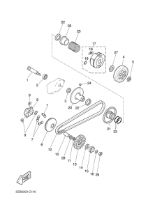 YQ50L Сцепление