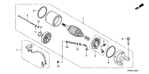 CBF250 Стартерный мотор