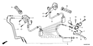 CB500F (ABS) Handle Lever + Switch + Cable