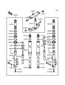ZX400 Передняя вилка