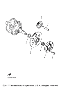 XV250 Муфта стартера