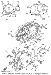 XV535L Боковые крышки