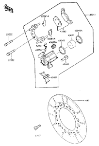 EN450 Передний суппорт