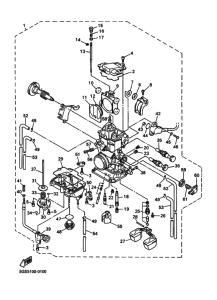 WR400F Tobera  carburador